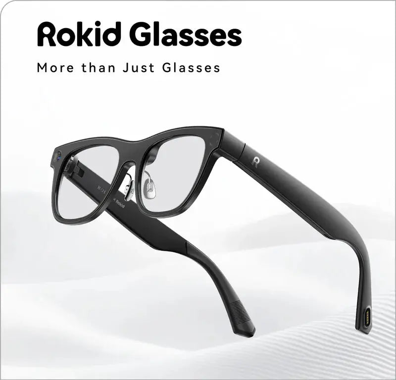Rokid Glasses AI 智能眼鏡﻿｜首副結合 AI/AR 技術，支援廣東話的智能眼鏡﻿｜49g超輕量｜1200萬像素高清攝影｜1,500nits雙目衍射光波顯示 PriseMall