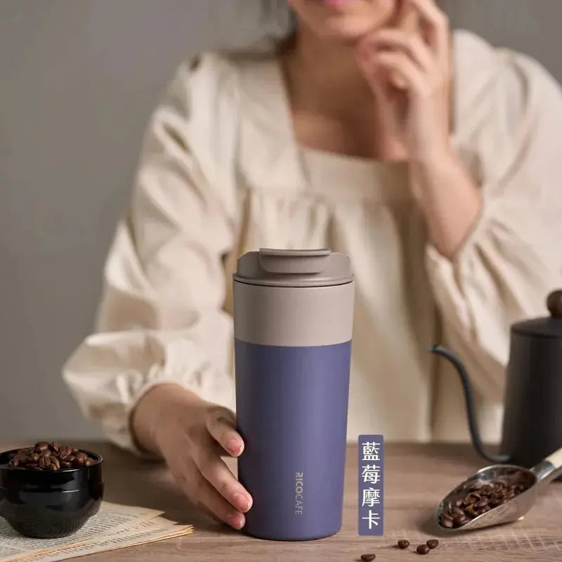 台灣Ricocafe GSC日日杯 600ml 陶瓷塗層咖啡杯 – 保溫保冷8小時，台灣團隊設計 PriseMall