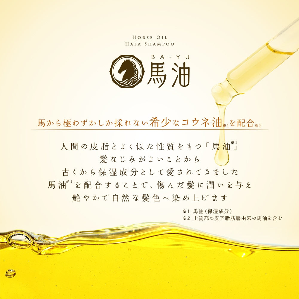 Aimedia PROSIA 日本製馬油染色洗髮露 220ml｜漸進白髮上色・自然黑／深棕