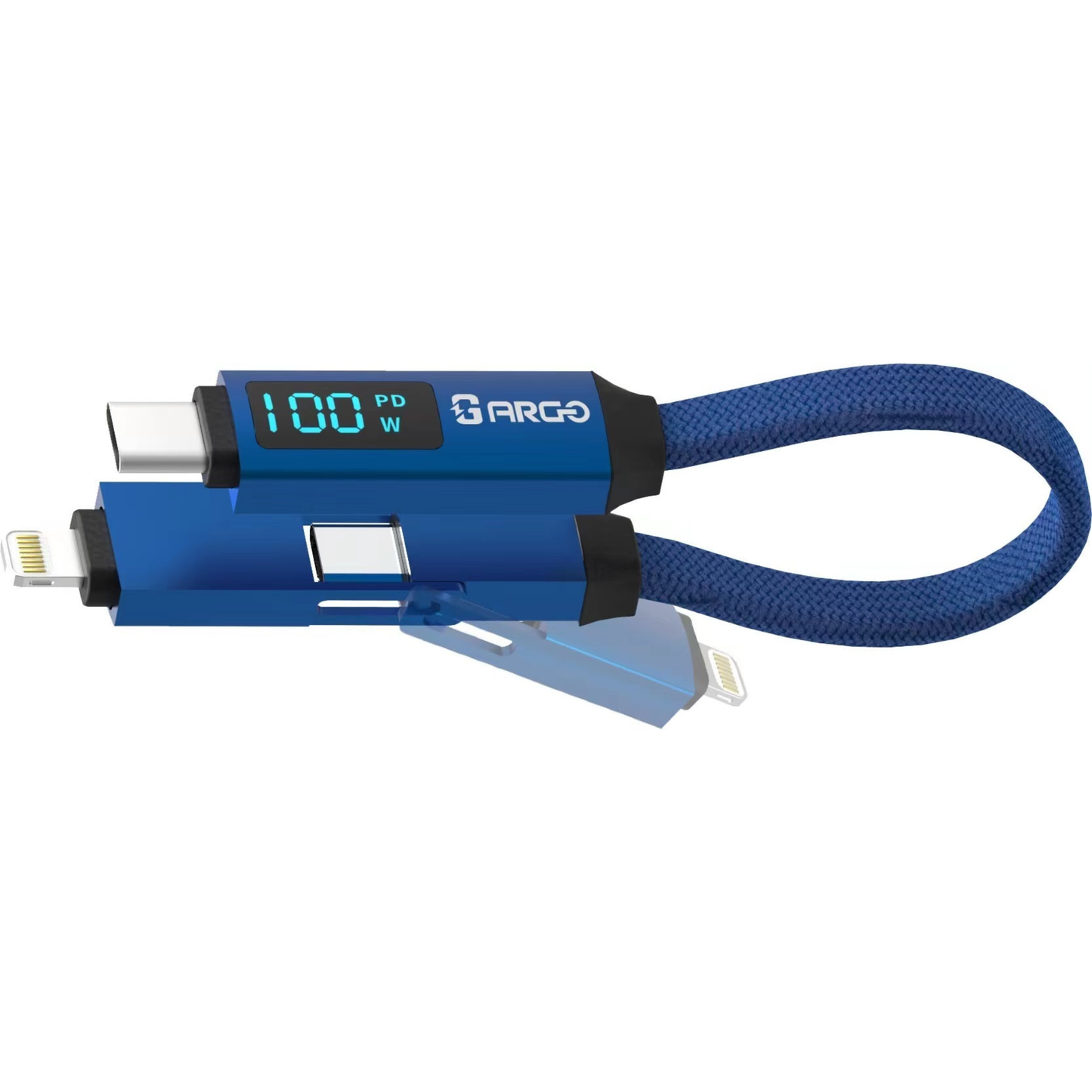 ARGO-CC100 3-in-1 LED Magnetic Charging Short Cable