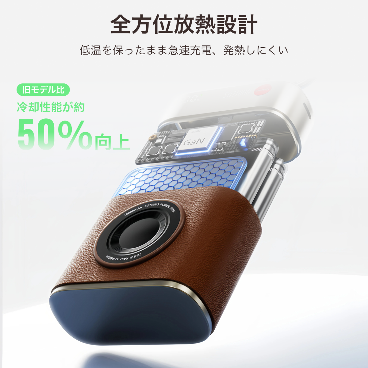Sothing 復古相機造型行動電源｜隱藏式充電線．10000mAh大容量．AI智能溫控散熱．3C安全認證｜三色可選