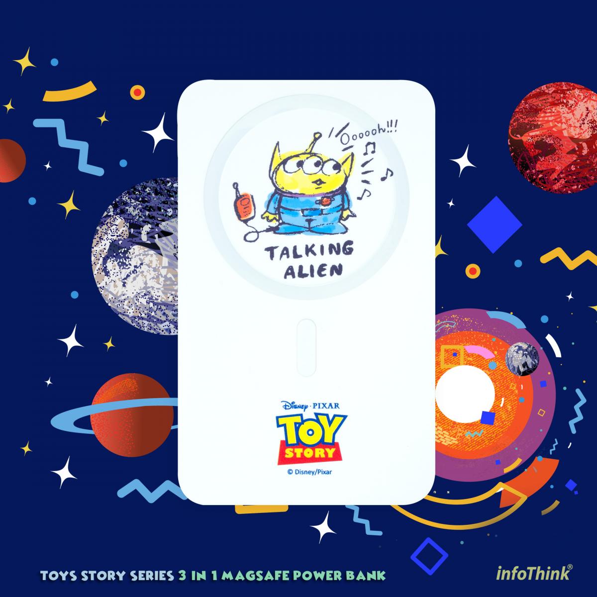 迪士尼角色輕擁你的充電世界 – 三合一磁吸無線快充行動電源
