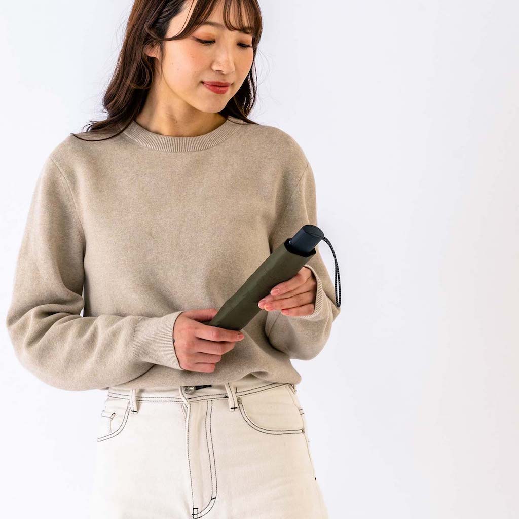Ultra-thin and Lightweight Automatic Open/Close Umbrella | Japan AMVEL VERYKAL Flat
