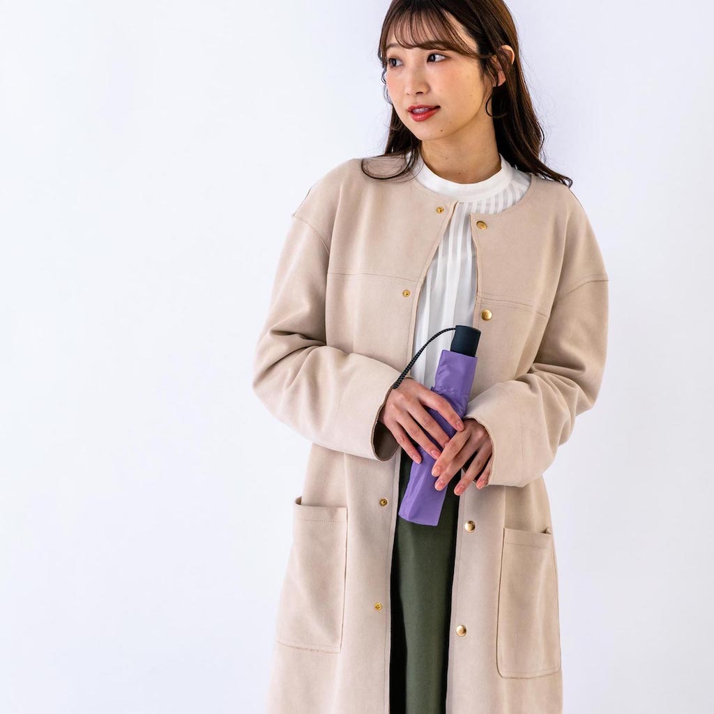 Ultra-thin and Lightweight Automatic Open/Close Umbrella | Japan AMVEL VERYKAL Flat