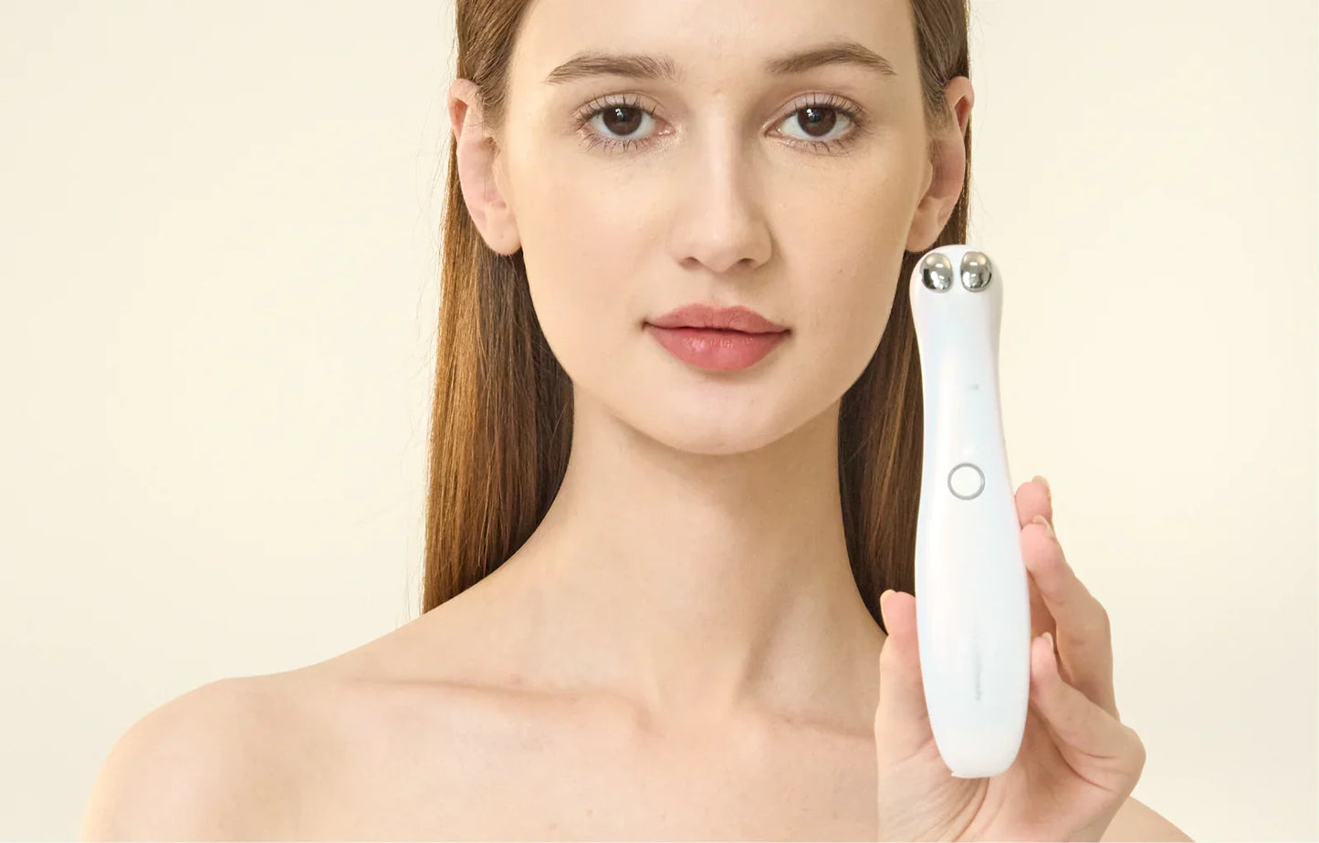 AURU Eye Repair Device | Design Award · EMS Microcurrent + Warm Therapy · Dual-Mode Eye Care · Bionic Fingertip Introduction Design