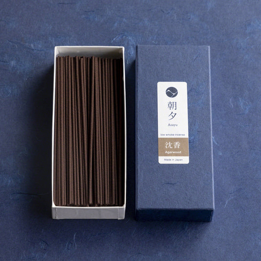 日本Asayu 兵庫縣 【沉香】低煙線香 40克 | 天然香氣 | 淨化療癒