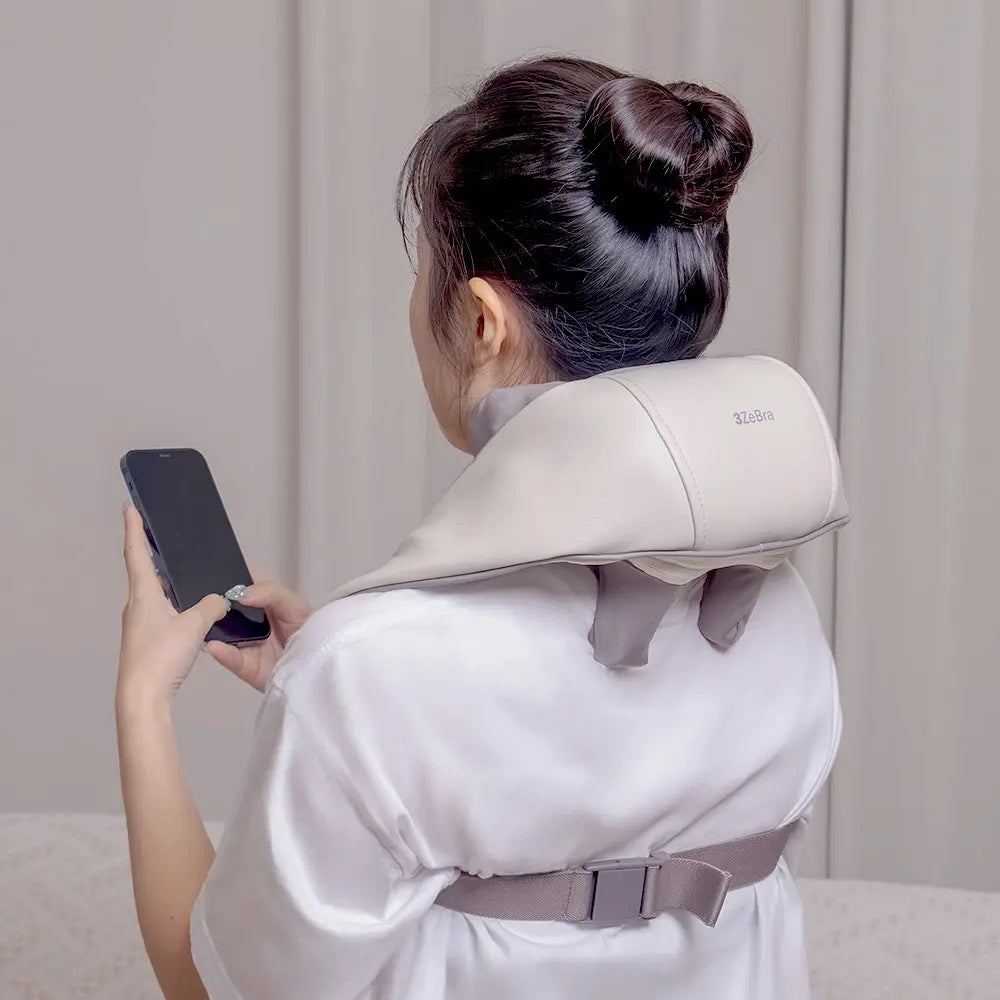 3ZeBra - 好肩力｜斜方肌肩頸按摩器﻿｜8點夾揉按摩・解放雙手・恆溫熱敷 PriseMall