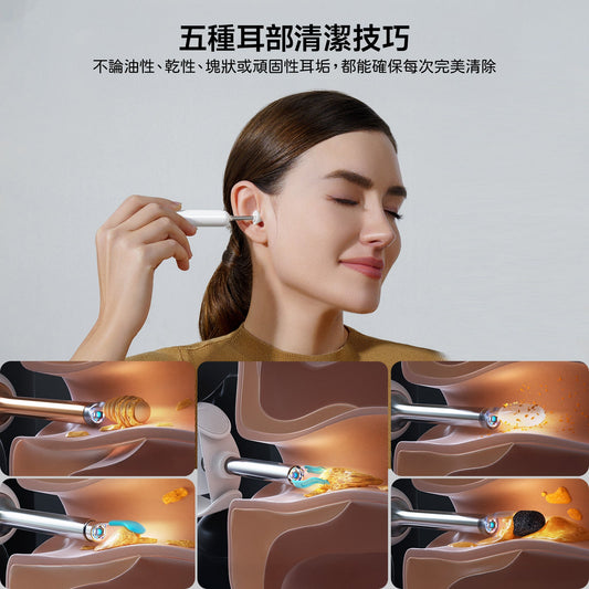 Bebird Home 30S Home Ear Canal Care Kit | Visual Smart Ear Picker, UVC Sterilization Lamp, 3 Age-Specific Accessories, IP67 Waterproof | Family Ear Cleaner