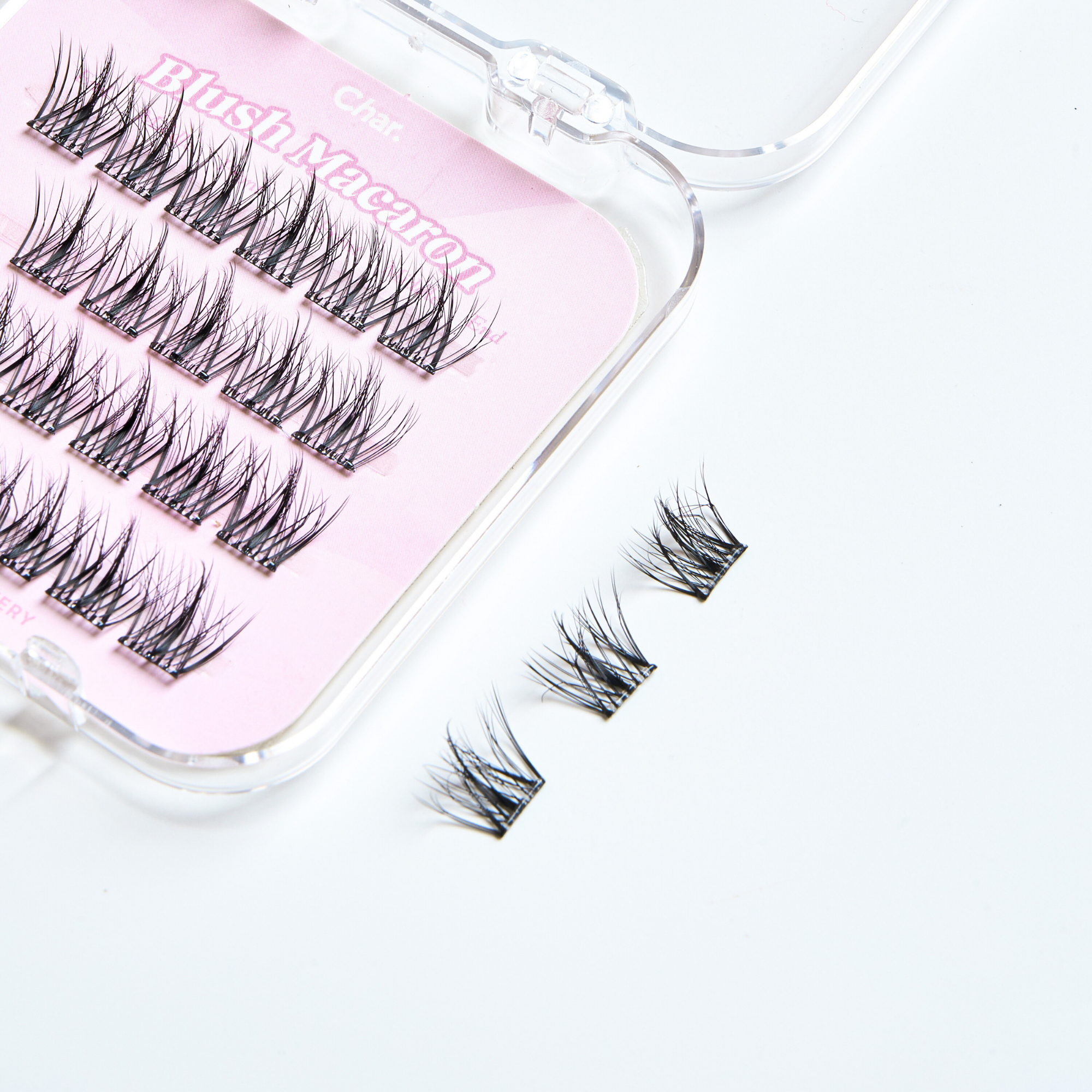 Char. 免膠水假眼睫毛 (白月光 Blush Macaron)