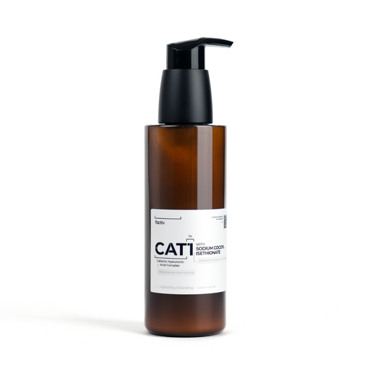 CAT1 離子保濕潔膚乳 180ml｜陽離子透明質酸洗後保濕 · 溫和洗卸二合一 · 敏感肌適用 | Made in Hong Kong