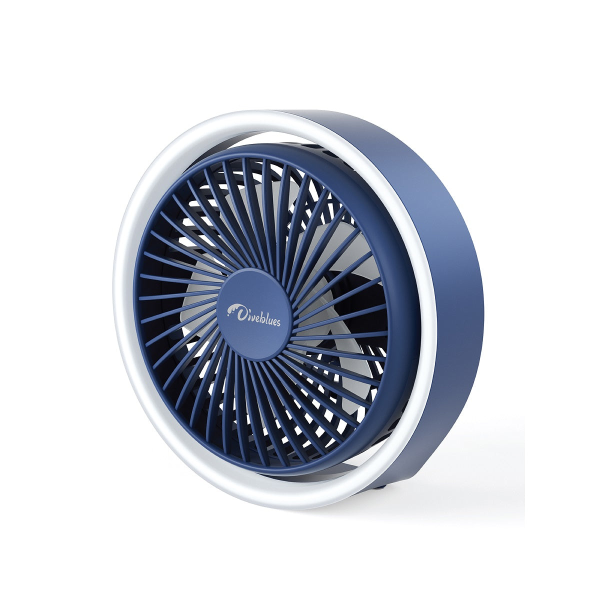 Desk Fan with LED Light | US Diveblues Mini Desk Fan with LED Light