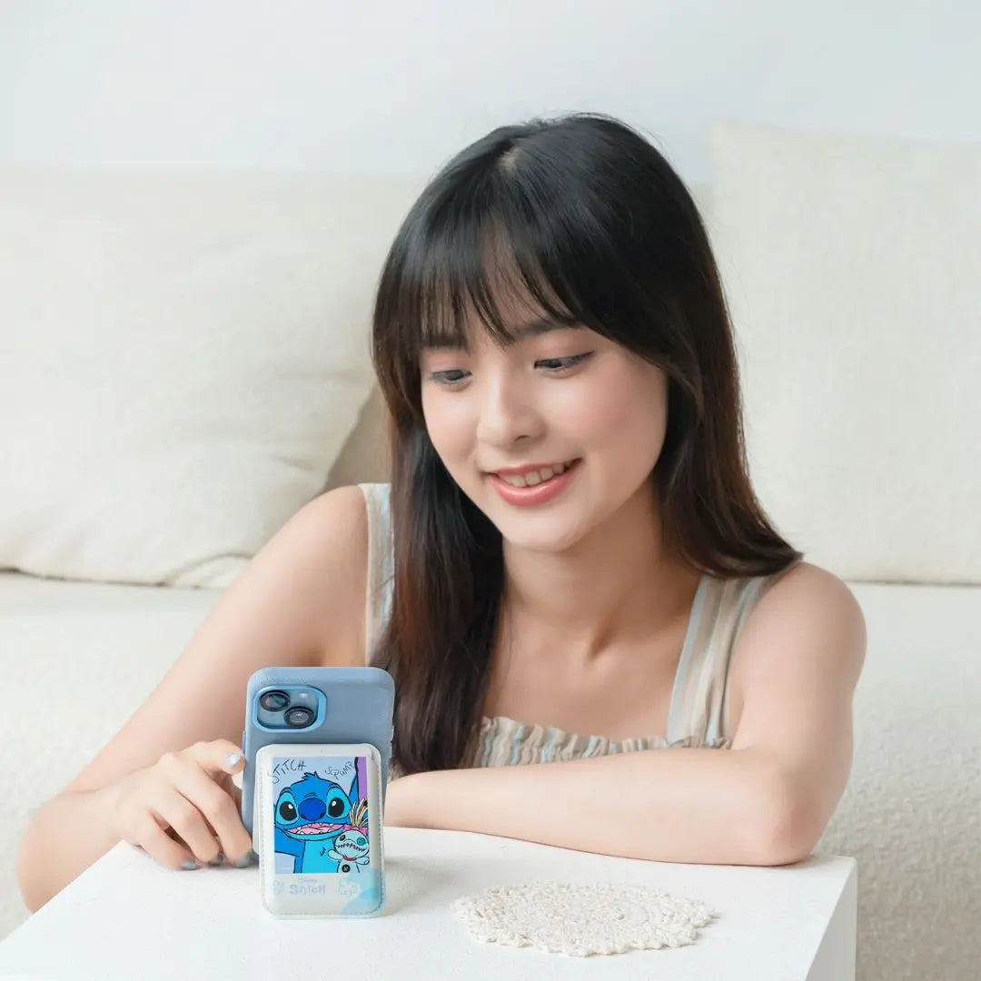 迪士尼小牡蠣與史迪仔的魔法卡套 – 摺疊手機支架 輕鬆收納你的世界 PriseMall