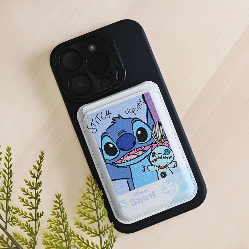 迪士尼小牡蠣與史迪仔的魔法卡套 – 摺疊手機支架 輕鬆收納你的世界