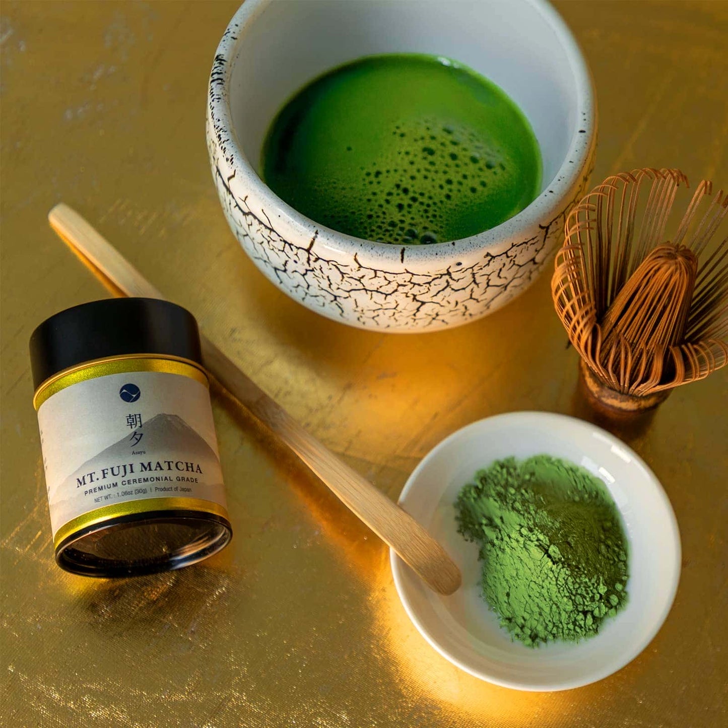 日本Asayu靜岡・富士山麓 富士極翠-頂級典禮抹茶粉｜30g 鋁罐裝 | 頂級茶葉 | 醇厚回甘
