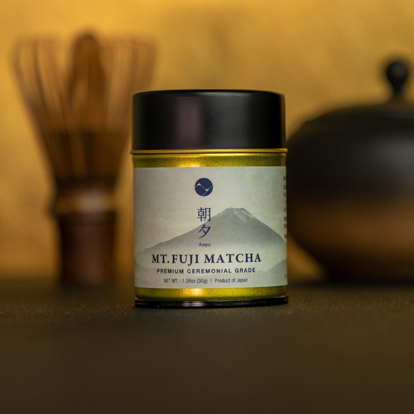 日本Asayu靜岡・富士山麓 富士極翠-頂級典禮抹茶粉｜30g 鋁罐裝 | 頂級茶葉 | 醇厚回甘