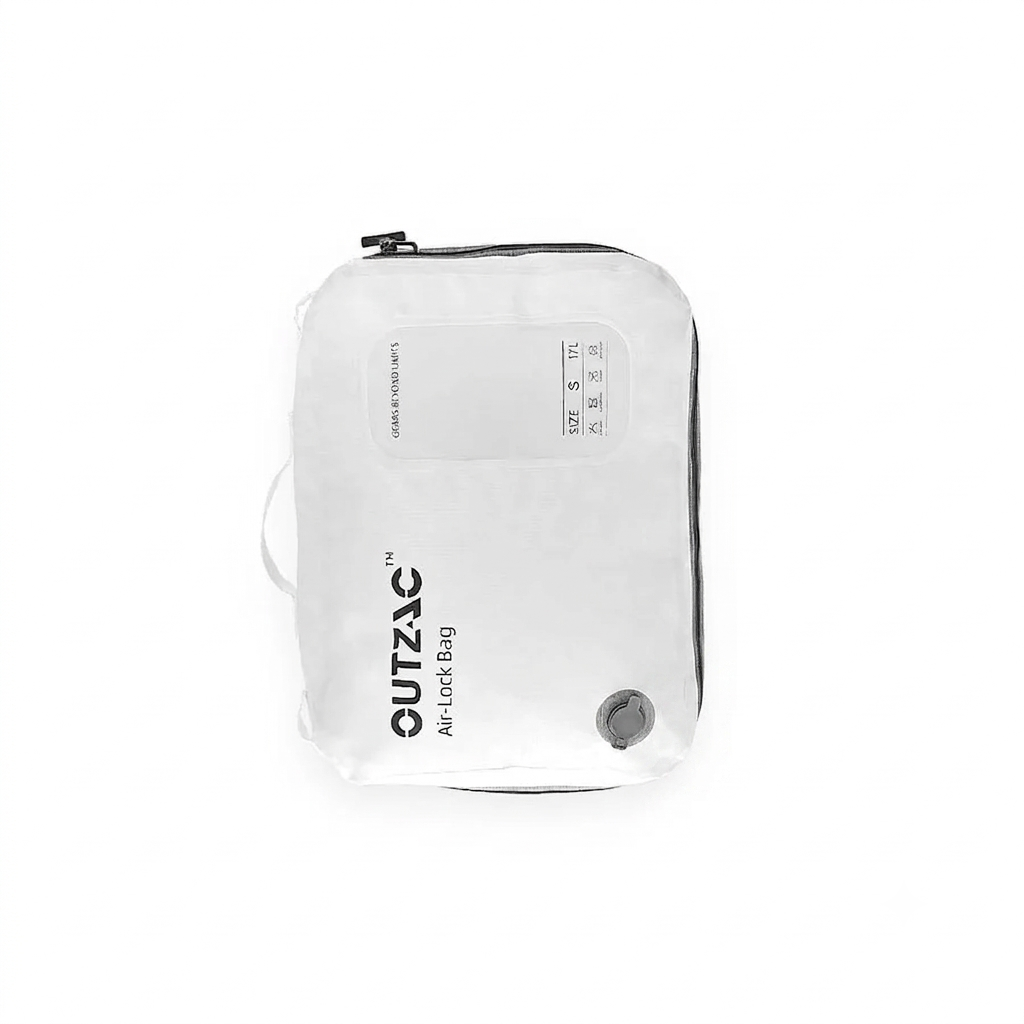 OUTZAC Pump X AIR LOCK BAG｜終極真空收納袋系統・60 秒壓縮 90% 空間・21L 大容量・可重複使用・防水防霉｜Travel Vacuum Storage Bag