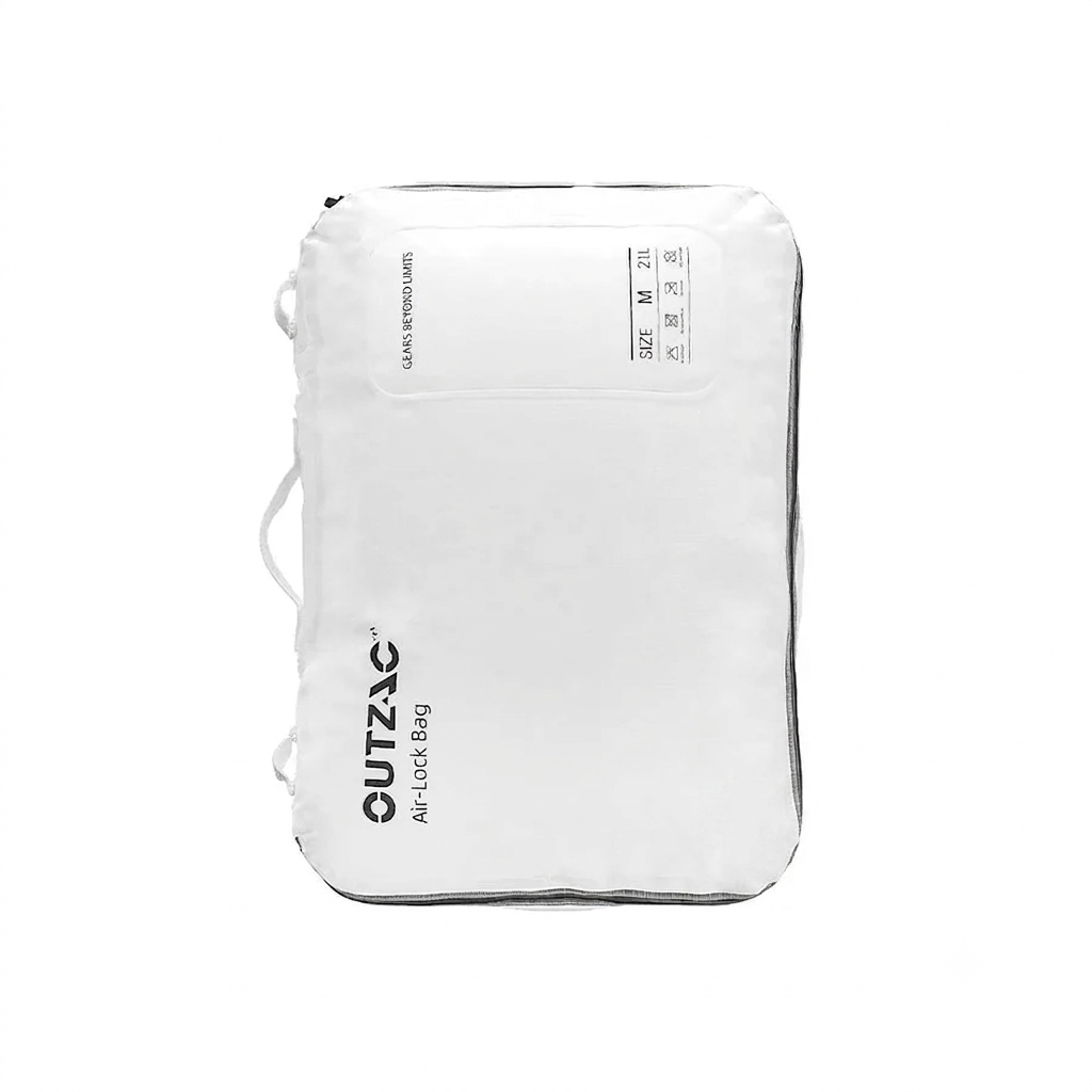 OUTZAC Pump X AIR LOCK BAG｜終極真空收納袋系統・60 秒壓縮 90% 空間・21L 大容量・可重複使用・防水防霉｜Travel Vacuum Storage Bag