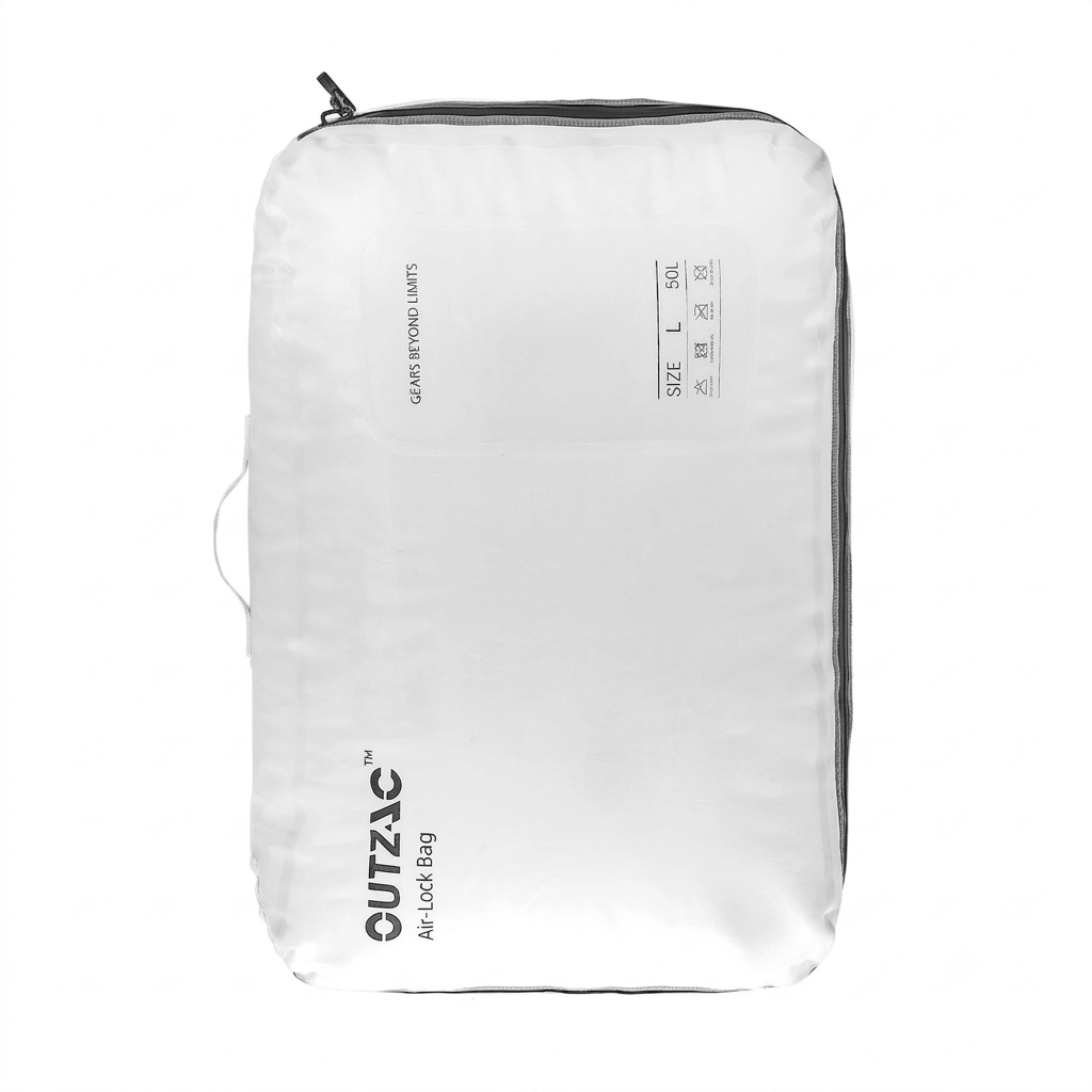 OUTZAC Pump X AIR LOCK BAG｜終極真空收納袋系統・60 秒壓縮 90% 空間・21L 大容量・可重複使用・防水防霉｜Travel Vacuum Storage Bag