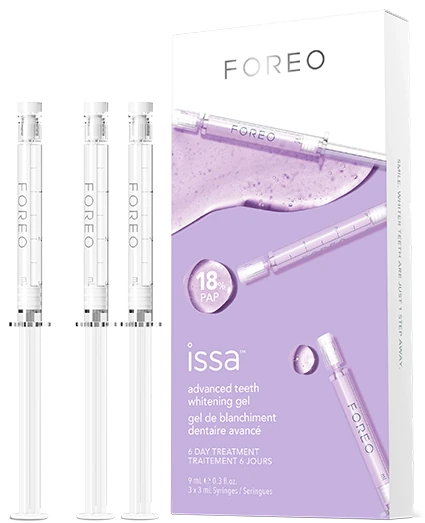 【官方限定優惠】FOREO issa™ 牙齒美白套裝｜雙LED＋聲波儀＋18% PAP凝膠｜6天提亮10色階