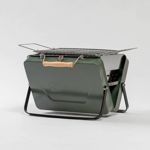 Mini Portable Grill | KENLUCK Buddy Grill (Hammered Green)