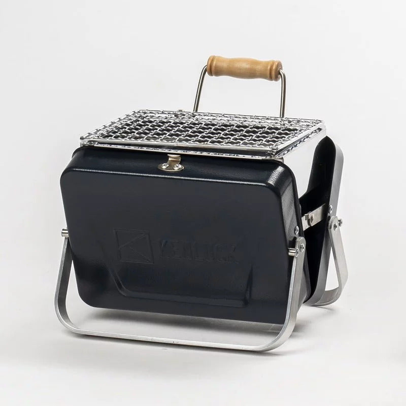 Mini Portable Grill | KENLUCK Mini Grill (Hammered Blue)