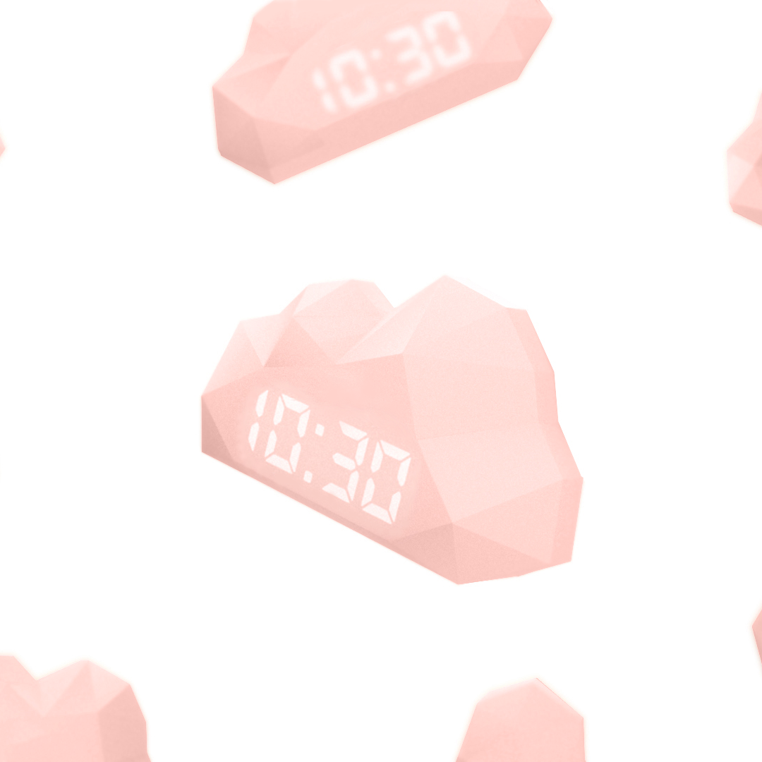 雲朵造型LED電子鐘 | 法國 MOB Mini Cloudy Clock