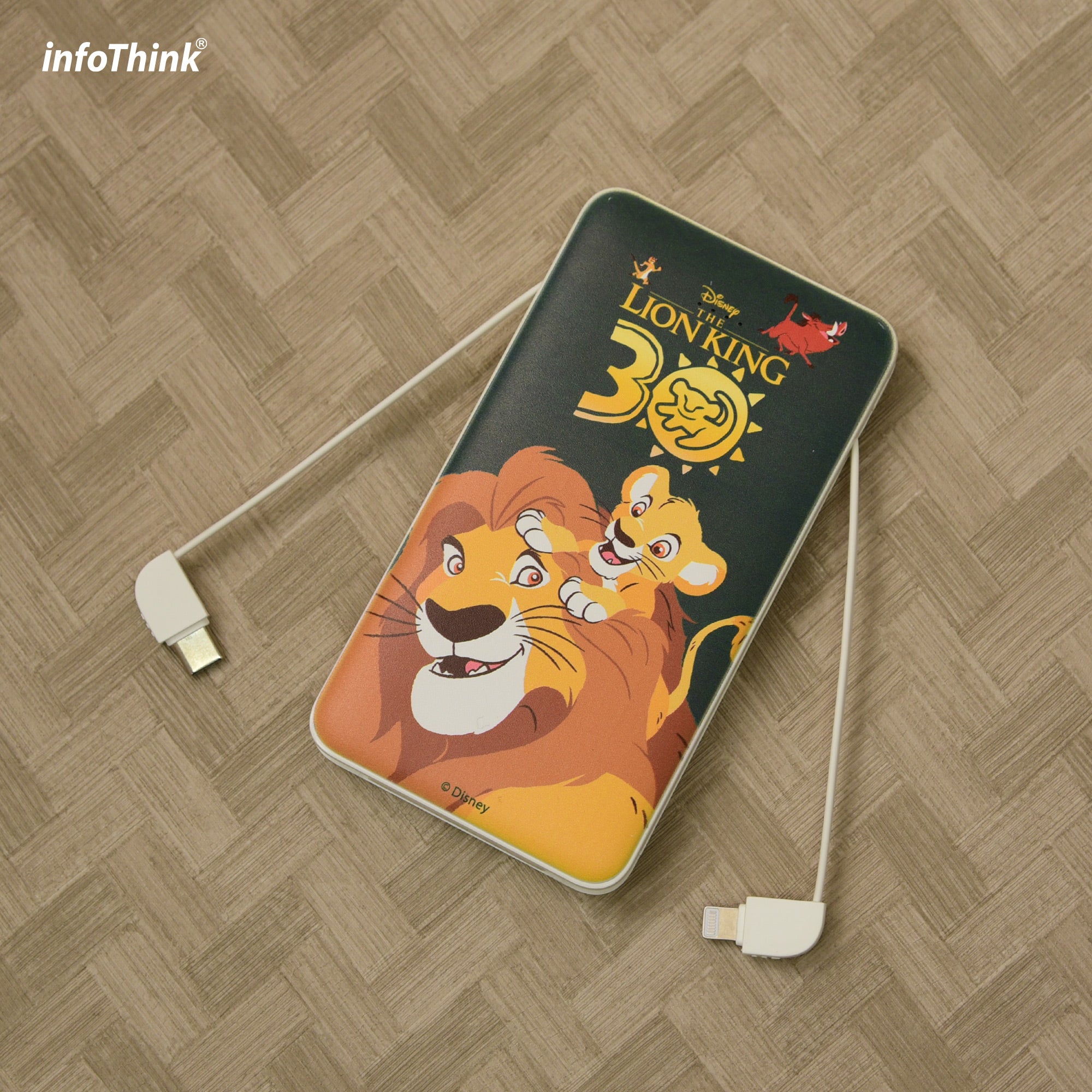 小牡蠣的溫柔擁抱 – 迪士尼自帶雙線行動電源系列