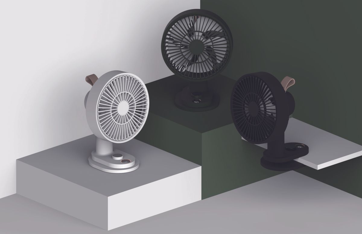 Machino 無線多功能風扇 – 夾式底座120°搖頭設計
