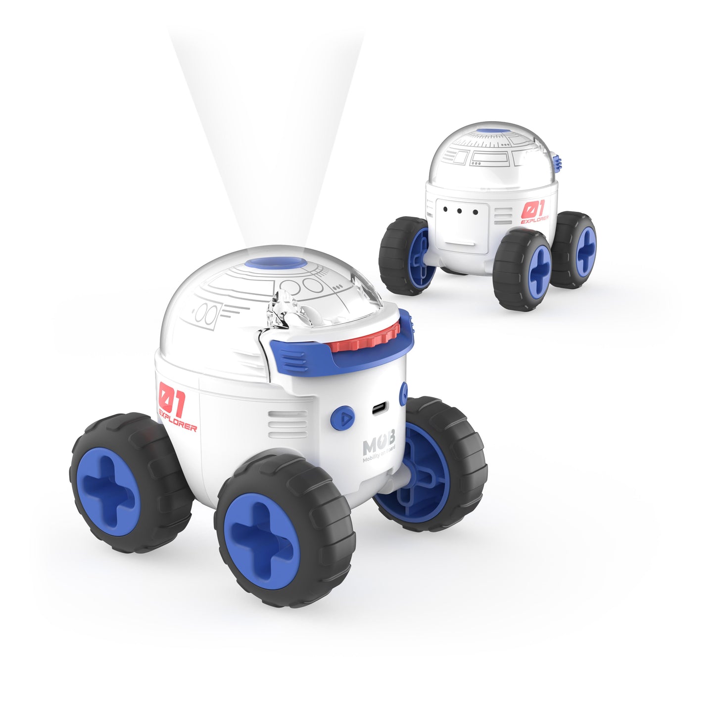 兒童探索太空車投影燈 | 法國 MOB Space Rover