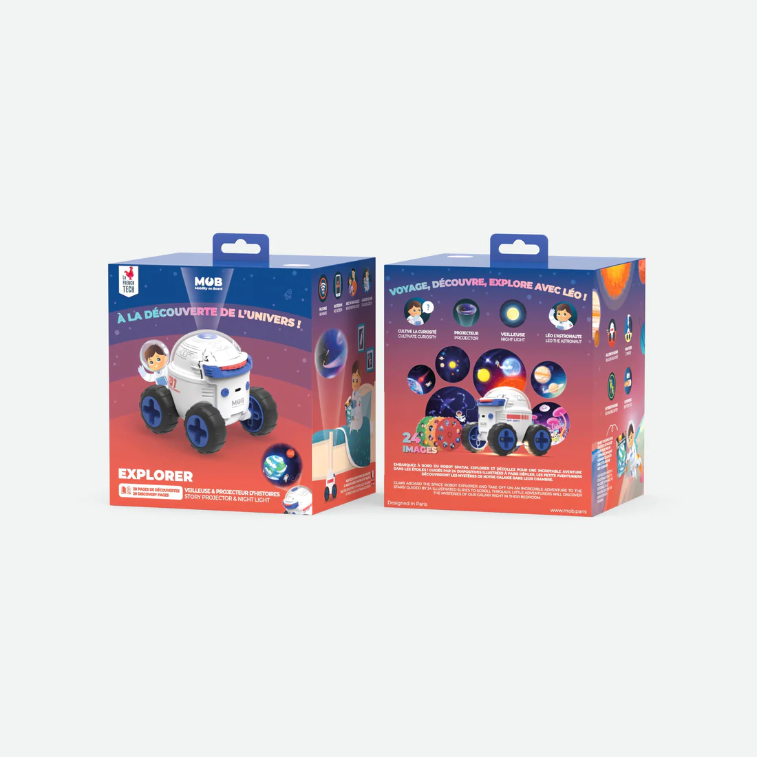 兒童探索太空車投影燈 | 法國 MOB Space Rover