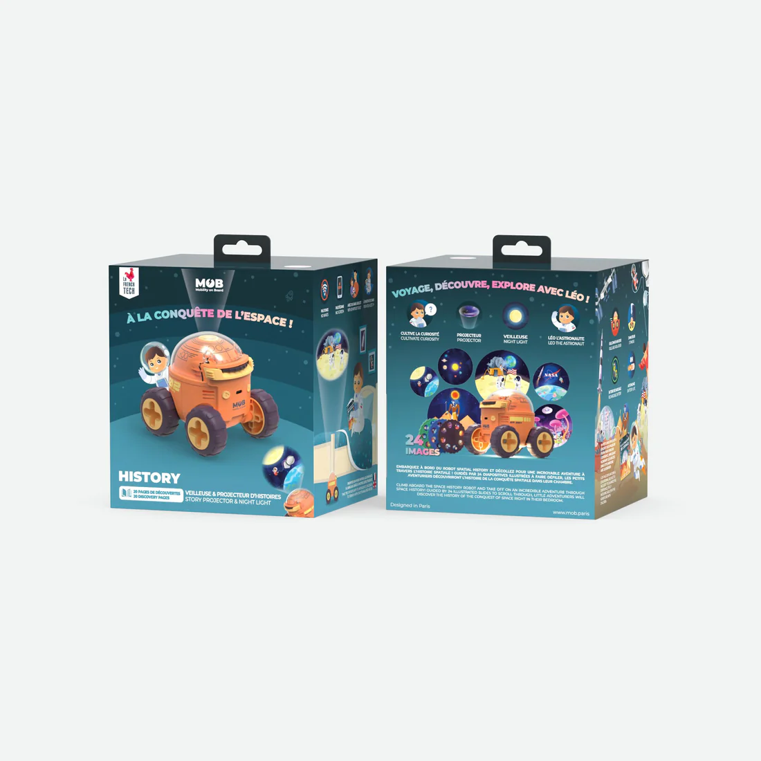兒童探索太空車投影燈 | 法國 MOB Space Rover