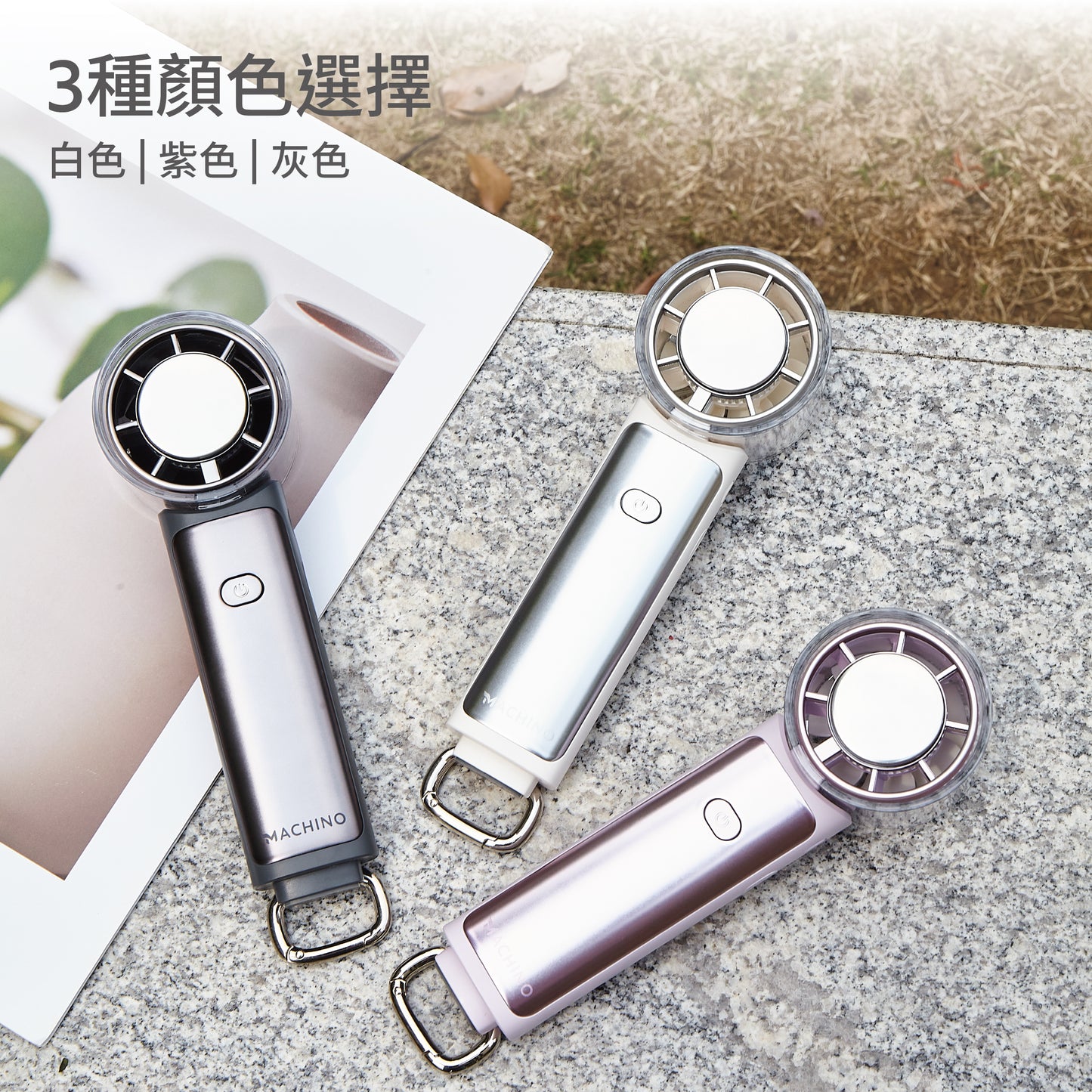 MACHINO M16 Foldable Cooling Handheld Fan | 100 Speeds | Ice Compress Cooling | 5000mAh | Handheld, Neck-mounted, and Desk Use