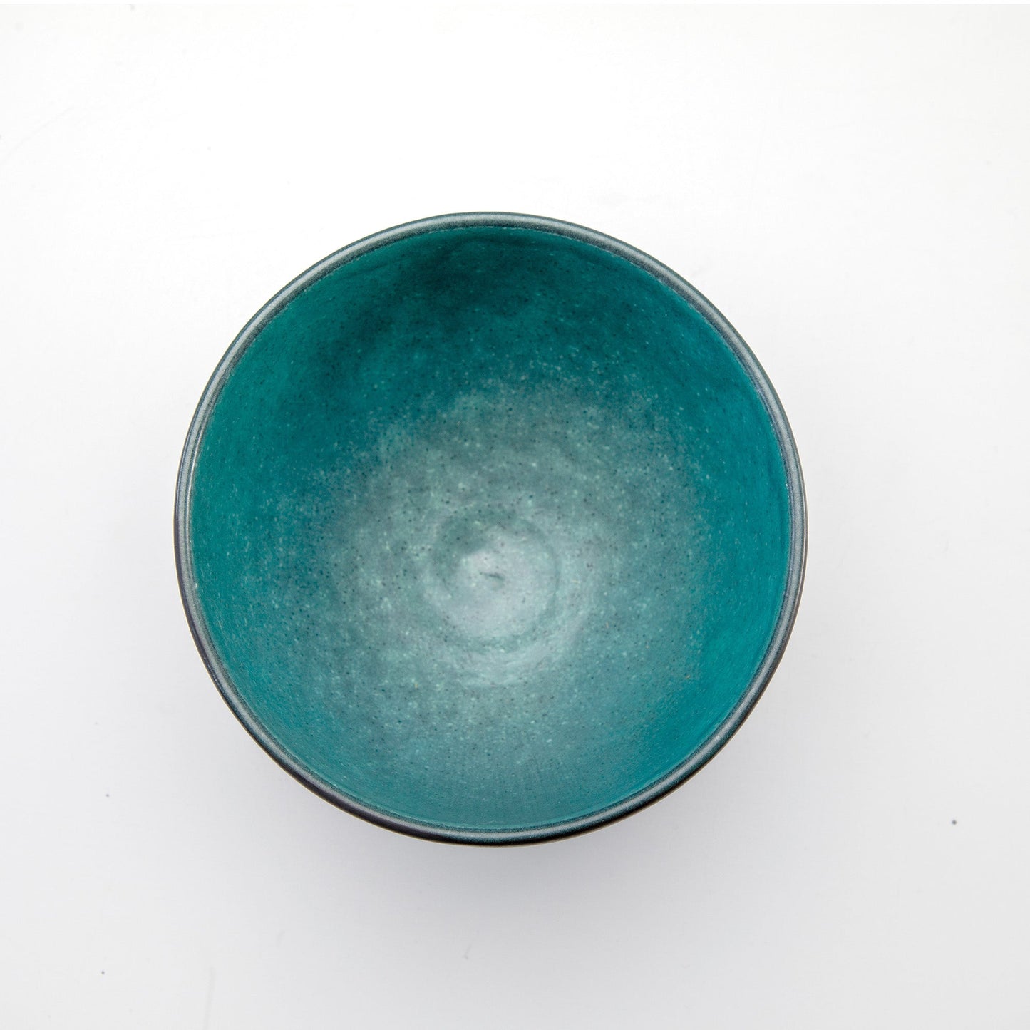 日本Asayu Kurogane Turquoise 抹茶碗｜湖水藍釉 × 鐵鏽金屬質感 | 日式美學 | 職人手作