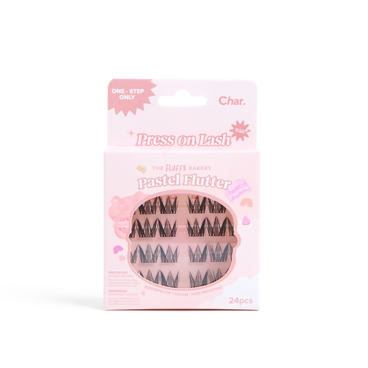 Char. 免膠水假眼睫毛 (白月光 Pastel Flutter)