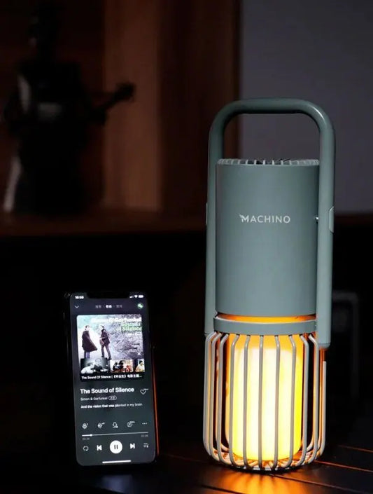 日式Machino 多功能露營燈 – 復古造型藍牙喇叭 香港露營必備 PriseMall