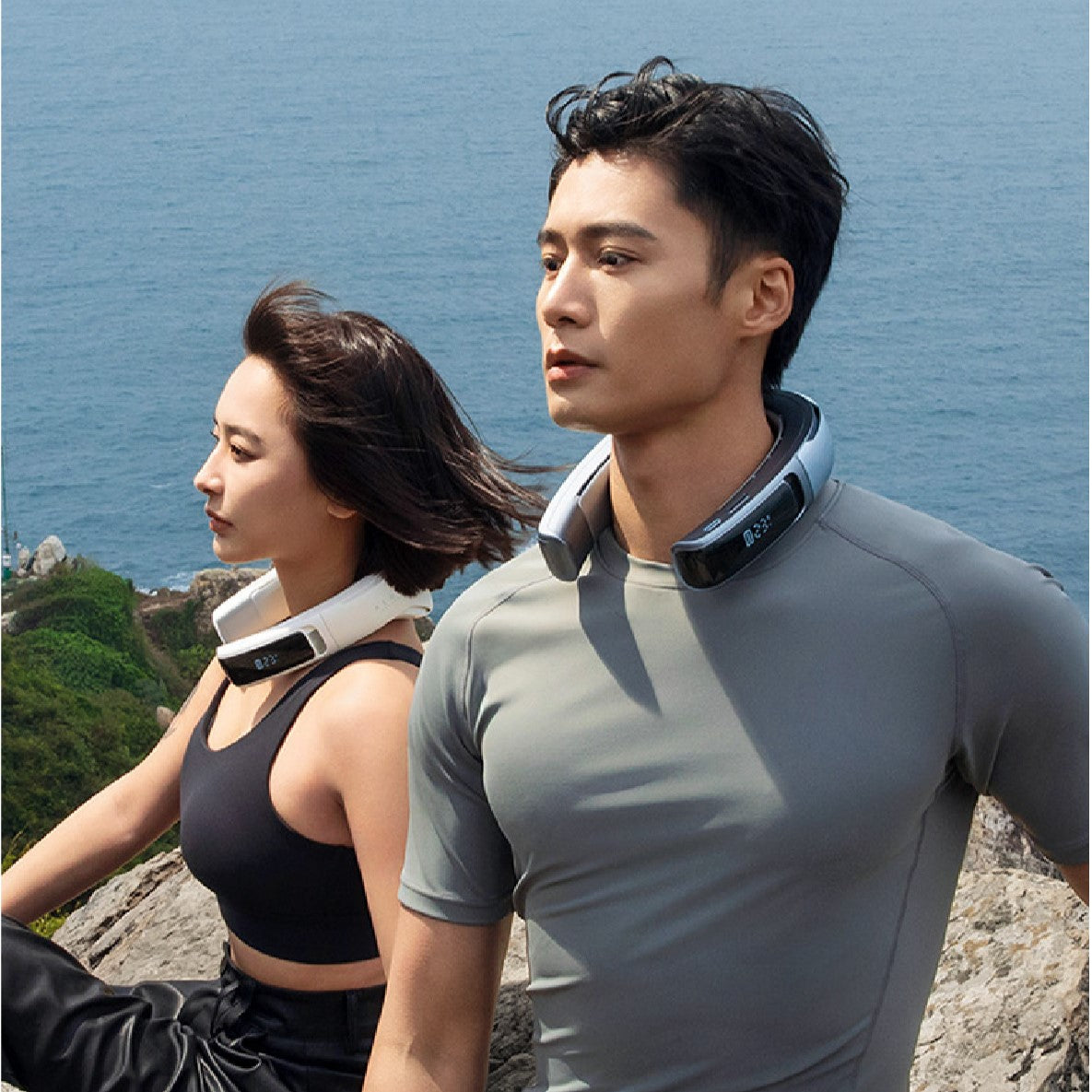 Smart Neck Fan with Cooling & Heating | RANVOO AICE LITE