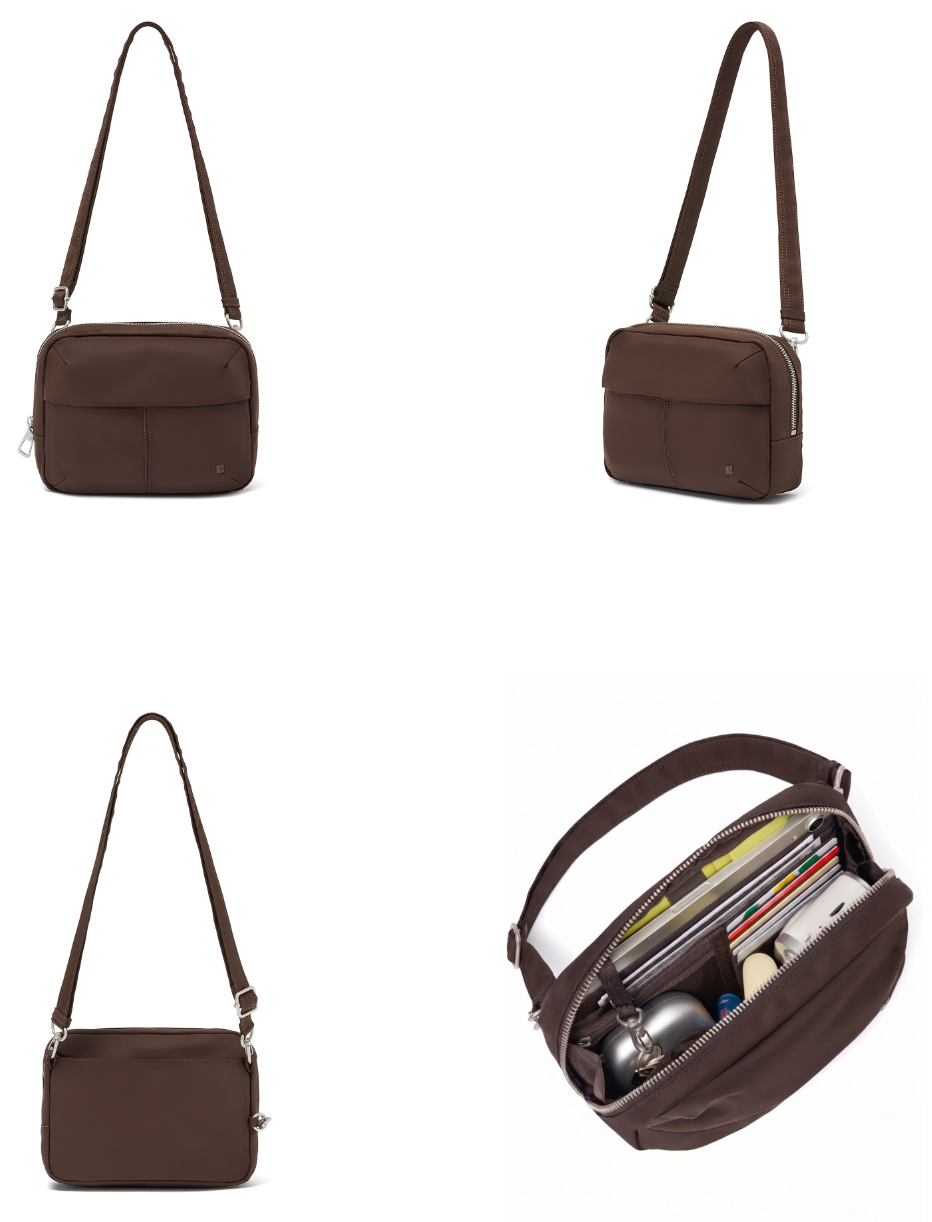 【Safe Days Wallet Bag】韓國 Branden Safe Days｜銀包＋斜孭袋二合一｜RFID防盜 · 防割防潑水 · 多格層收納 · 可納迷你平板