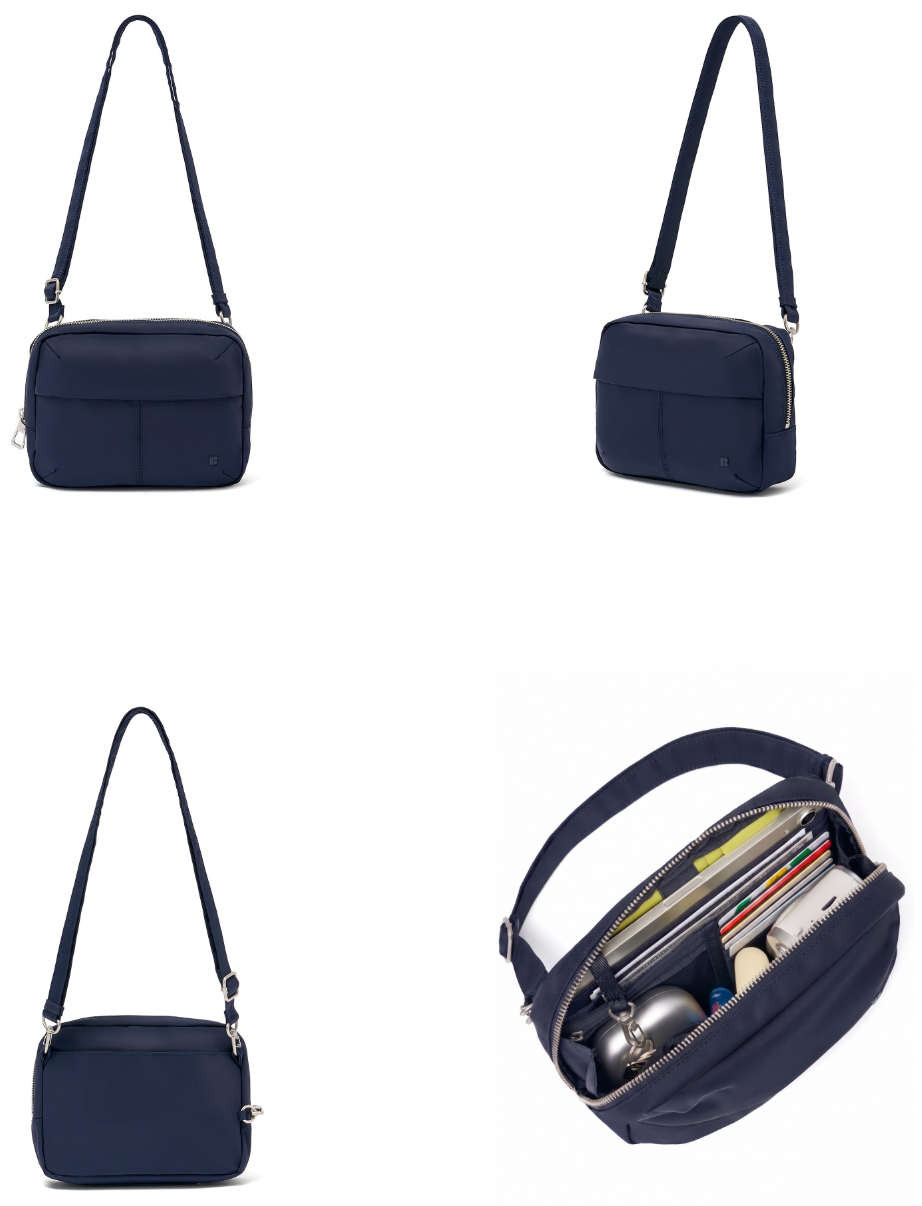 【Safe Days Wallet Bag】韓國 Branden Safe Days｜銀包＋斜孭袋二合一｜RFID防盜 · 防割防潑水 · 多格層收納 · 可納迷你平板