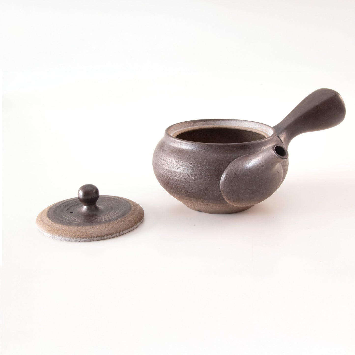 日本Asayu 盛正霧黑 側把茶壺 280ml｜常滑燒 陶器 | 日式美學 | 職人手作