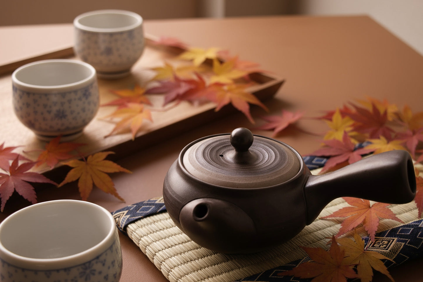 日本Asayu 盛正霧黑 側把茶壺 280ml｜常滑燒 陶器 | 日式美學 | 職人手作