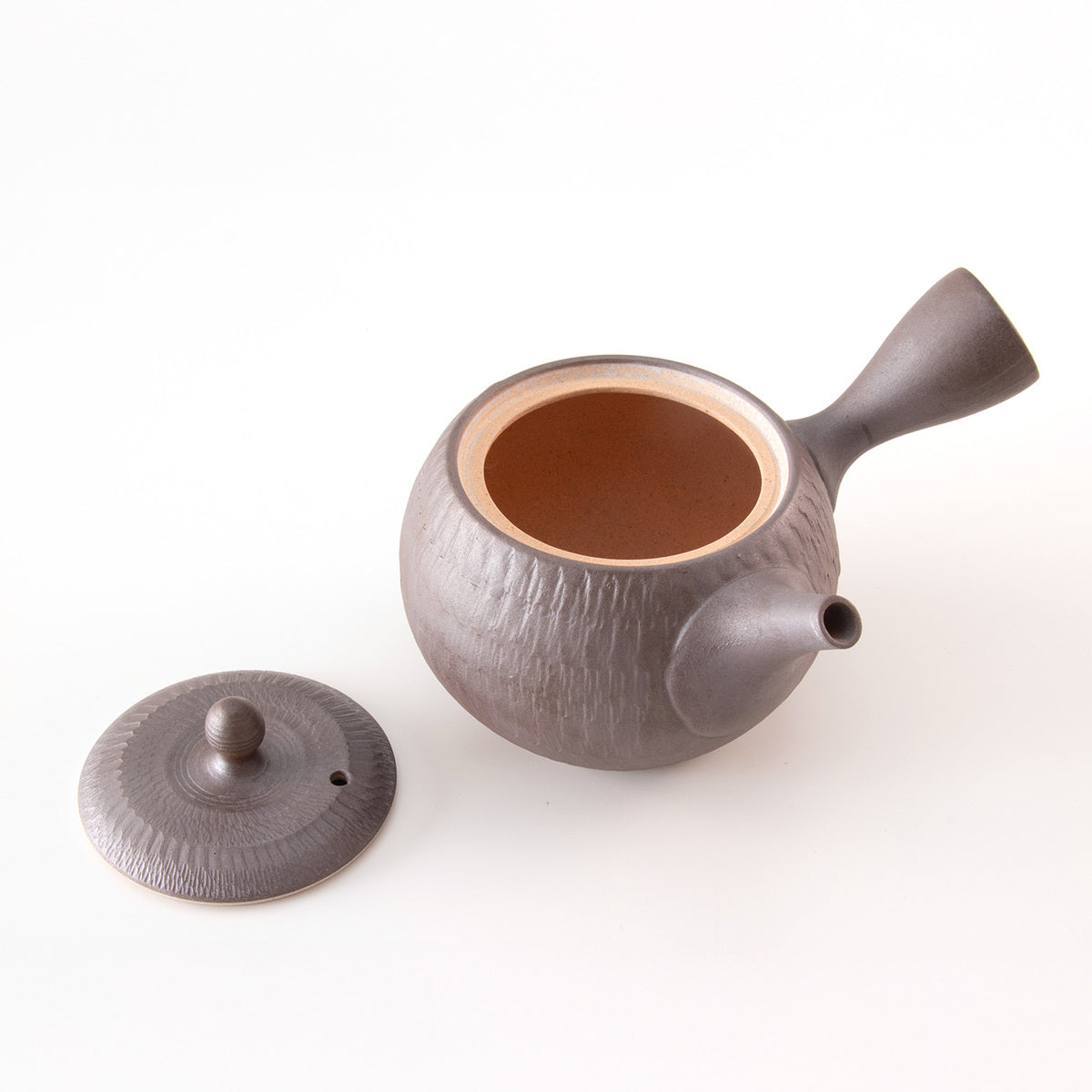 日本Asayu 飛鑽紋 側把茶壺 360ml｜常滑燒 陶器 | 日式美學 | 職人手作