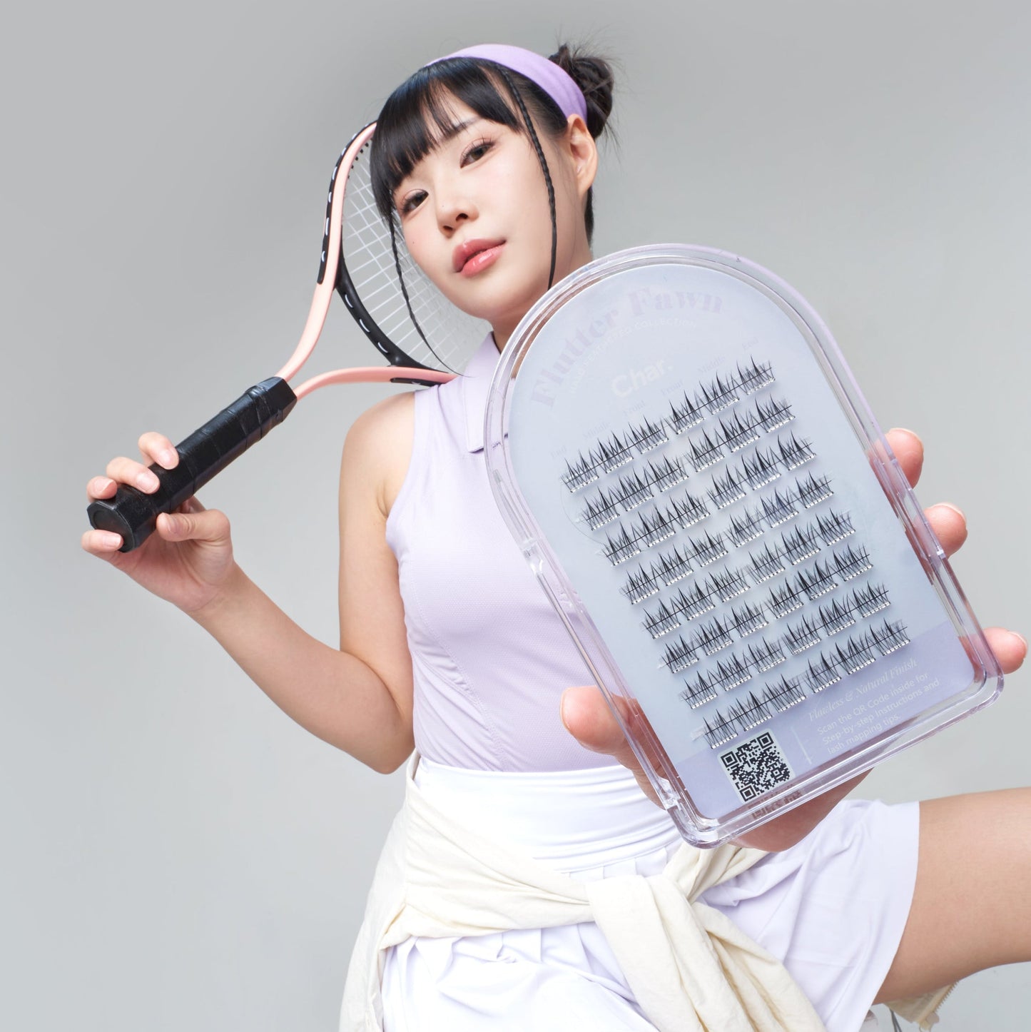 Char. False Eyelashes (No Lash Band Flutter Fawn)