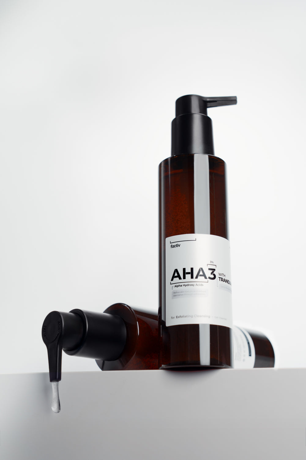 AHA3 Clear & Bright Cleansing Gel | New Tranexamic Acid Upgrade · Five AHAs Exfoliation · Sulphate-free · Suitable for Face and Body | Made in Hong Kong