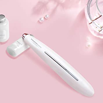 熱感美眼儀｜40° 微溫暖敷 + 聲波振動雙效 · 仿生指尖按摩頭無縫貼合眼周 · 智能觸感感應開關專利設計 · 淡化黑眼圈眼袋消退浮腫 · 深層導入眼霜精華 · 白色 / 粉色可選 · 旅行便攜附保護蓋 | Sonic Eye Device