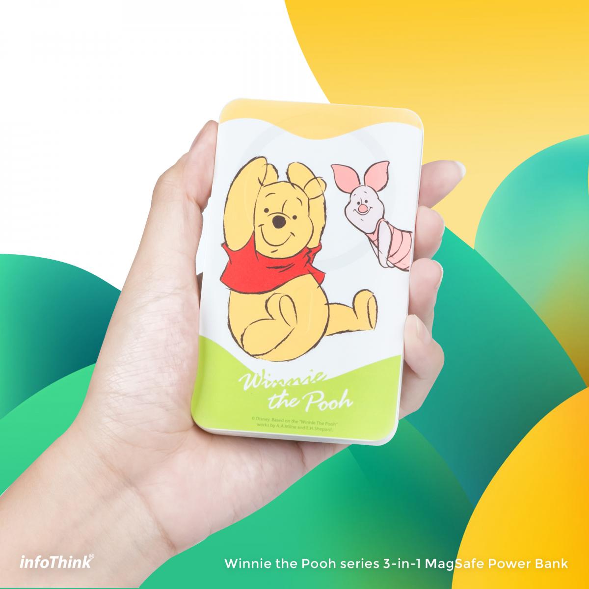 迪士尼角色輕擁你的充電世界 – 三合一磁吸無線快充行動電源