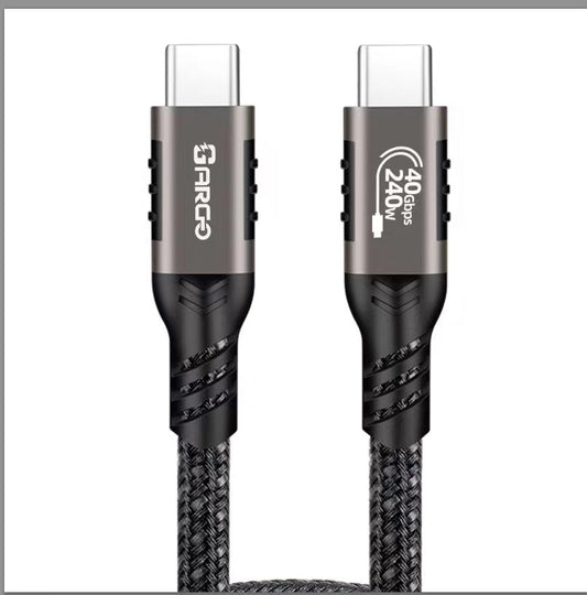 ARGO-PQ001 USB4.0 PD240W 8K螢幕輸出USB-C資料充電線(1.5公尺)