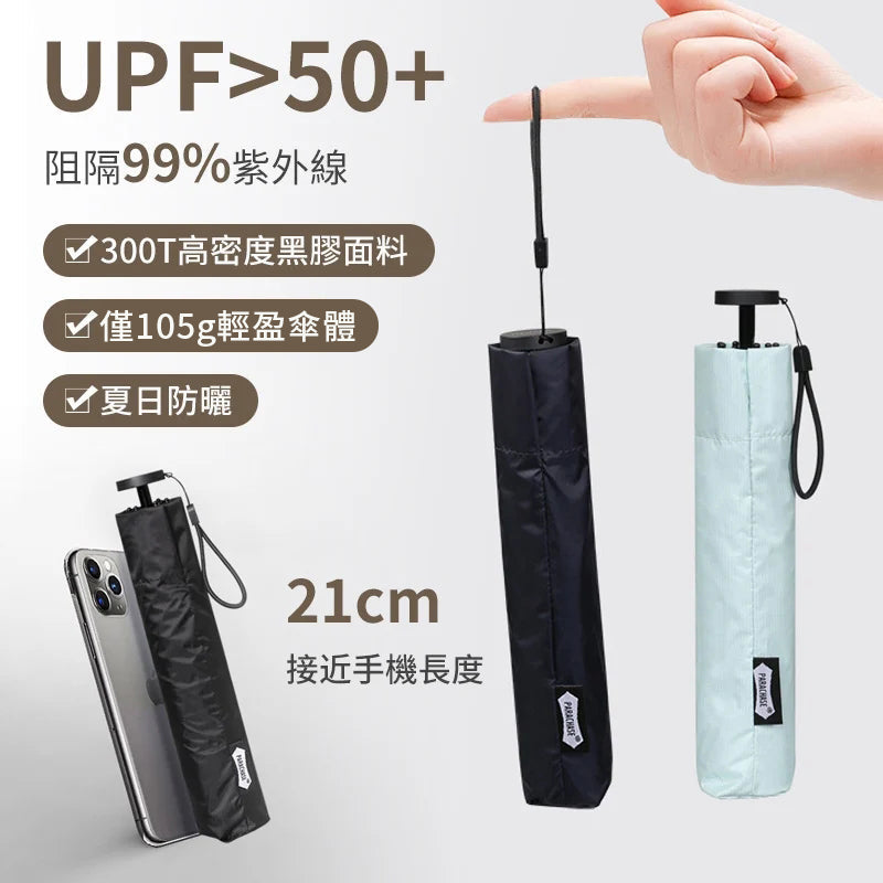 Japan PARACHASE Air Ultra 6-rib Ultralight Carbon Fiber UV Umbrella