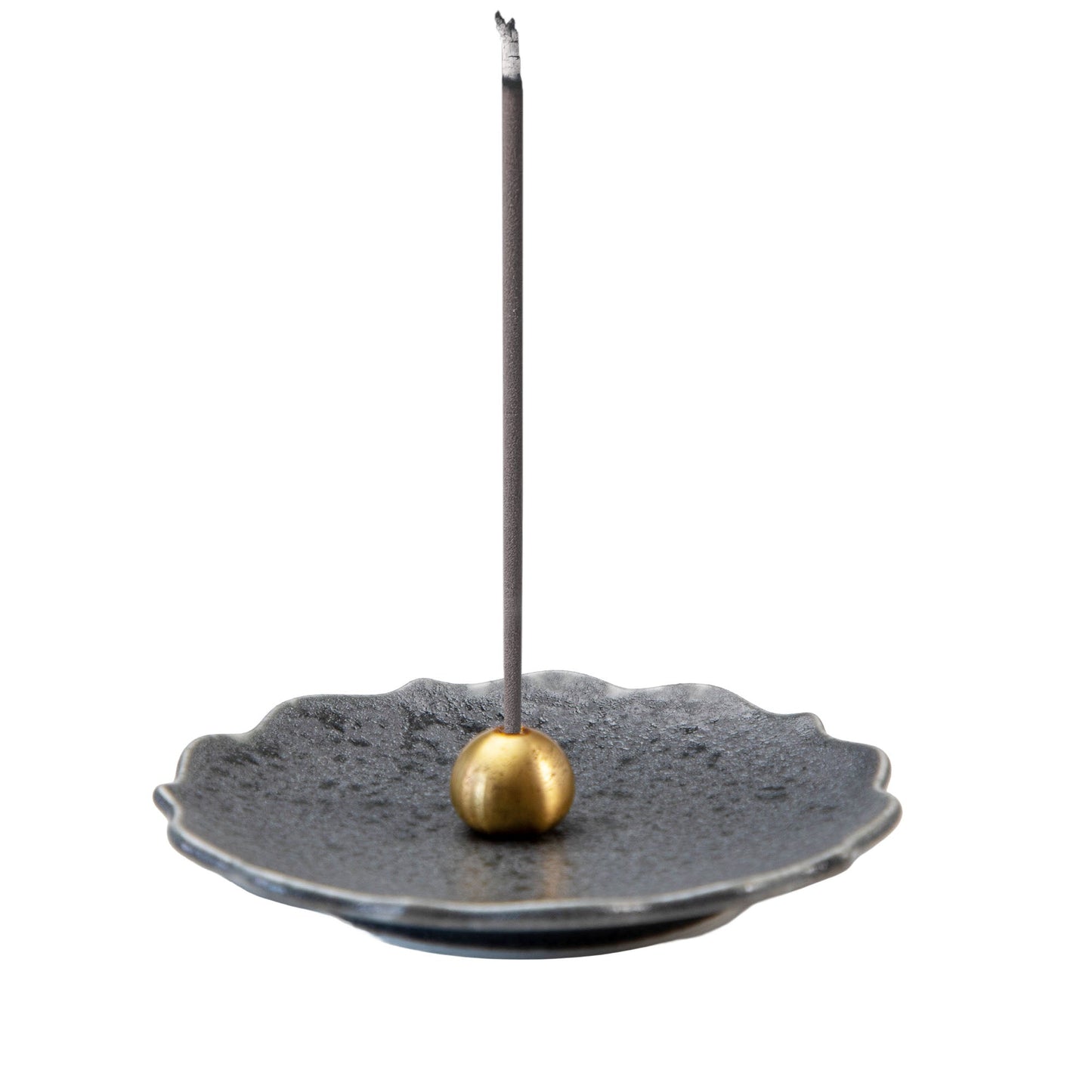 日本Asayu 兵庫縣 Matte Gray Kikyo Holder - Flower Shape | 職人手工 | 禪意美學