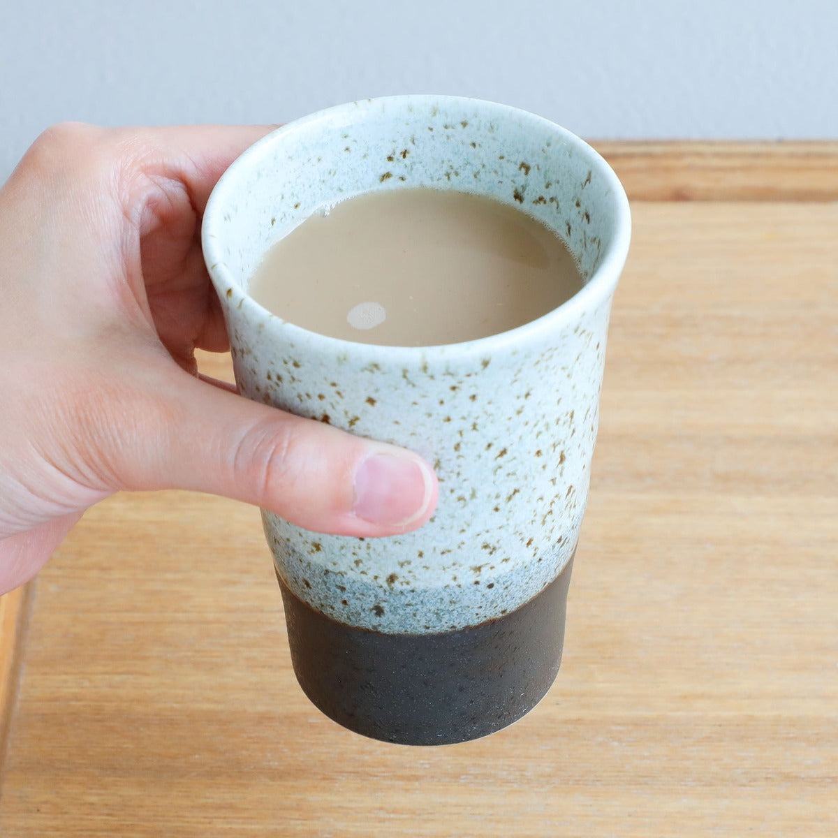 日本Asayu 【白霧晨光】日式手工陶瓷茶杯 310ml | 日式美學 | 職人手作