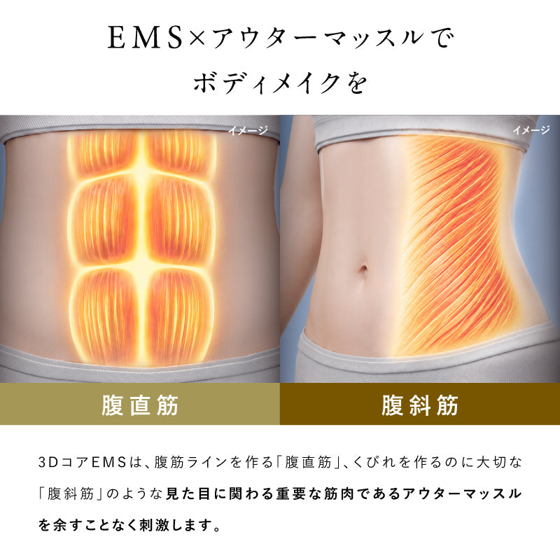 【日本新品】NIPLUX 3D Core Flow Belt 3D 核心塑形帶｜EMS × 溫熱 × 3D 螺旋震動 三重核心科技｜每日 10 分鐘 深層腹橫肌 × 表層腹直肌・腹斜肌同步鍛鍊｜免凝膠 無線 EMS 腹肌帶 · 男女適用